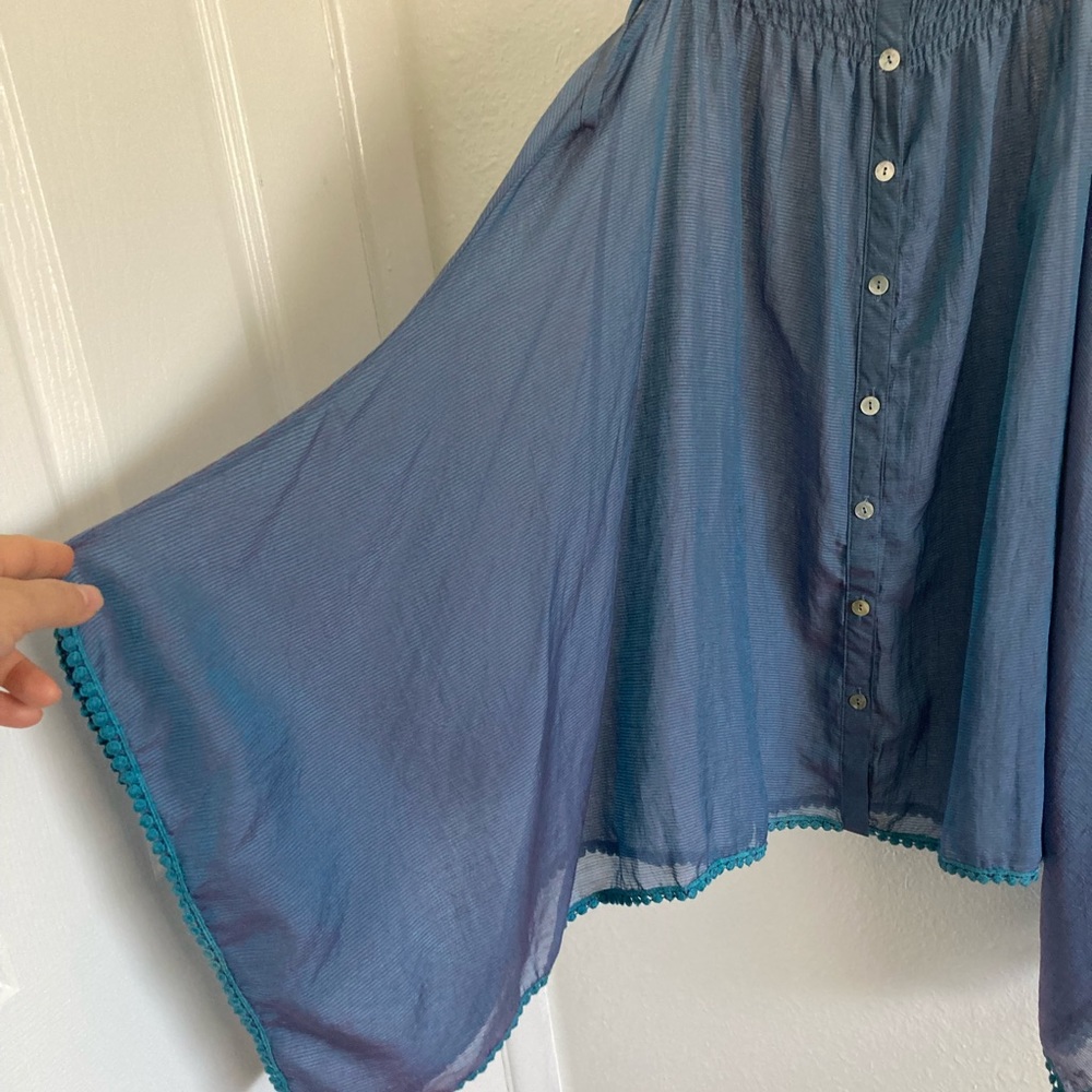 POINT Iridescent Asymmetrical Tunic Top Small - Picture 4 of 8